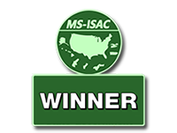 MS-ISAC State Government Cybersecurity Best of the Web 2014 1st Place badge
