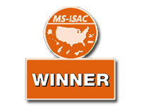 MS-ISAC State Government Cybersecurity Best of the Web 2015 1st Place badge